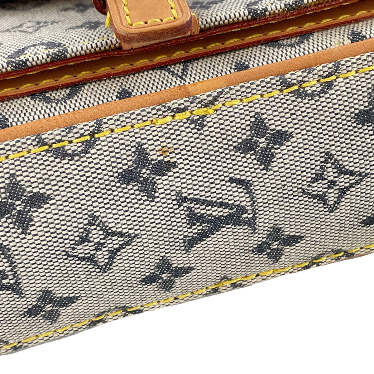 Louis Vuitton Monogram Mini Juliet MM Canvas Fabric Blue Shoulder bag 4918