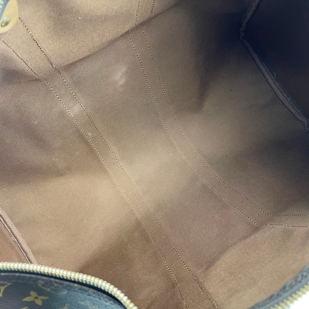 Louis Vuitton Monogram Keepall 45 Coated Canvas Fabric Brown Boston Bag 4879