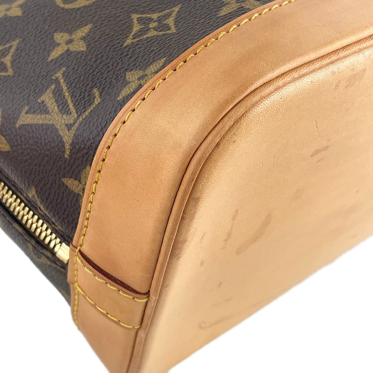 Louis Vuitton Monogram Alma Coated Canvas Fabric Brown Handbag 4838