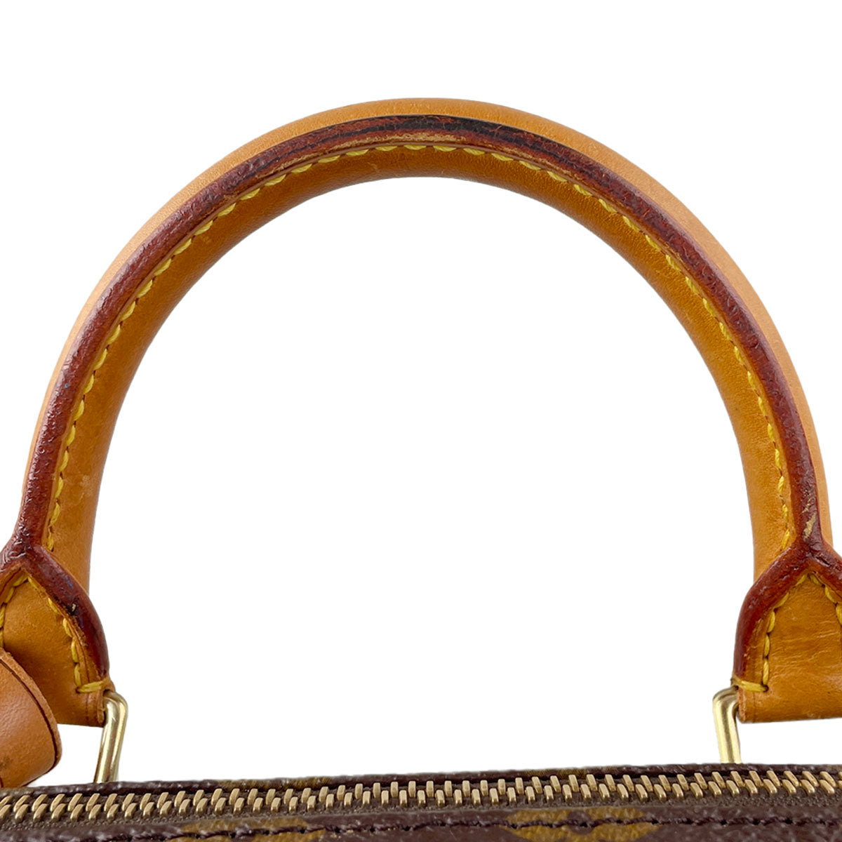 Louis Vuitton Monogram Speedy 30 Coated Canvas Fabric Brown Handbag 4865