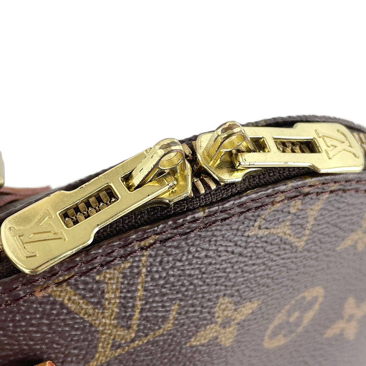 Louis Vuitton Monogram Alma Coated Canvas Fabric Brown Handbag 4912
