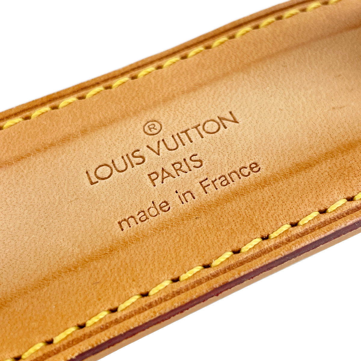 Louis Vuitton Leather Beige Keepall Bandouliere Shoulder Strap 4894