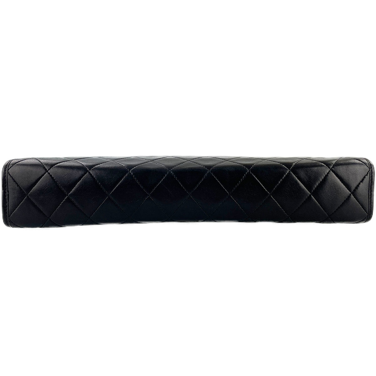 CHANEL Matelasse CC Logos Lambskin Leather Black Clutch bag 4917