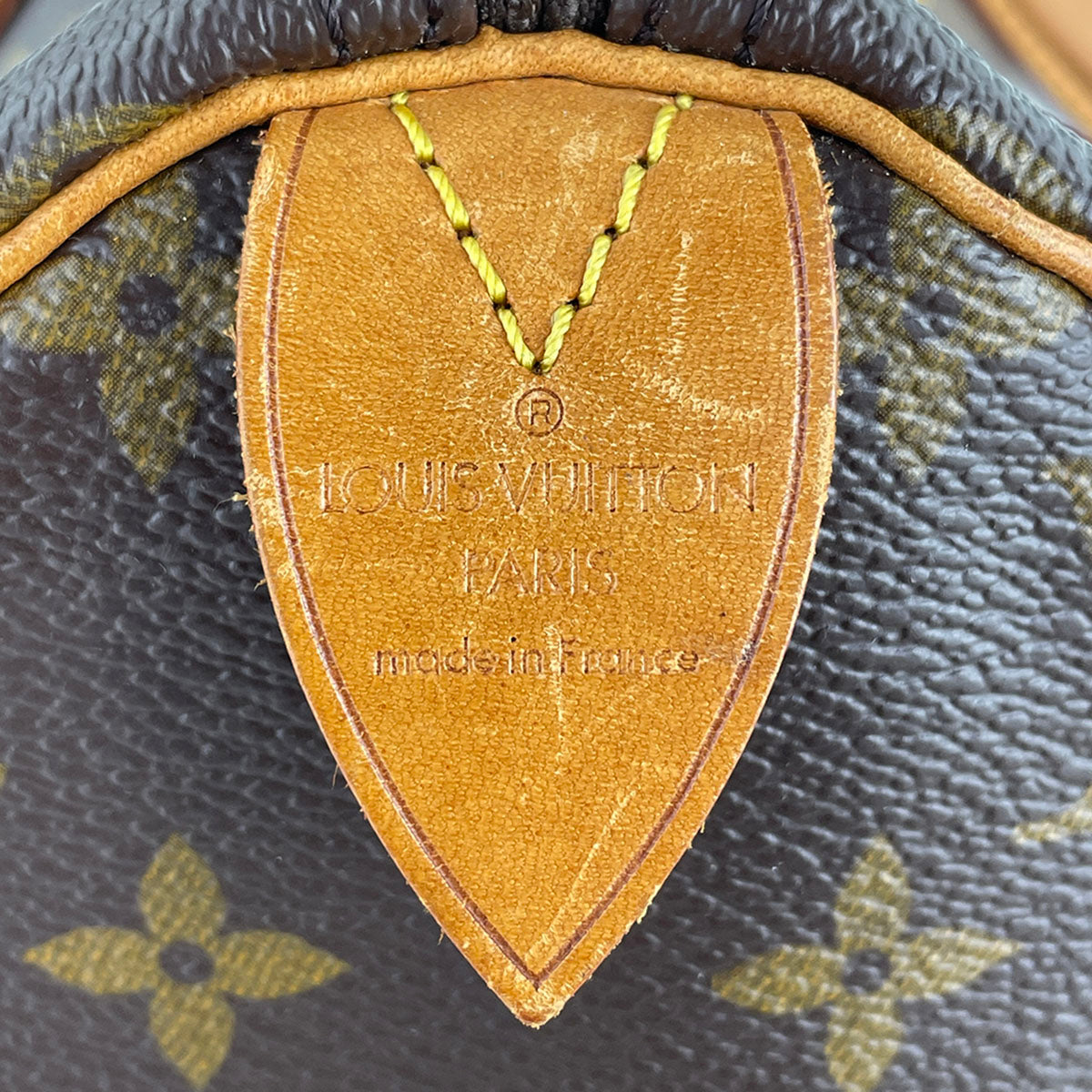 Louis Vuitton Monogram Speedy 30 Coated Canvas Fabric Brown Handbag 4865