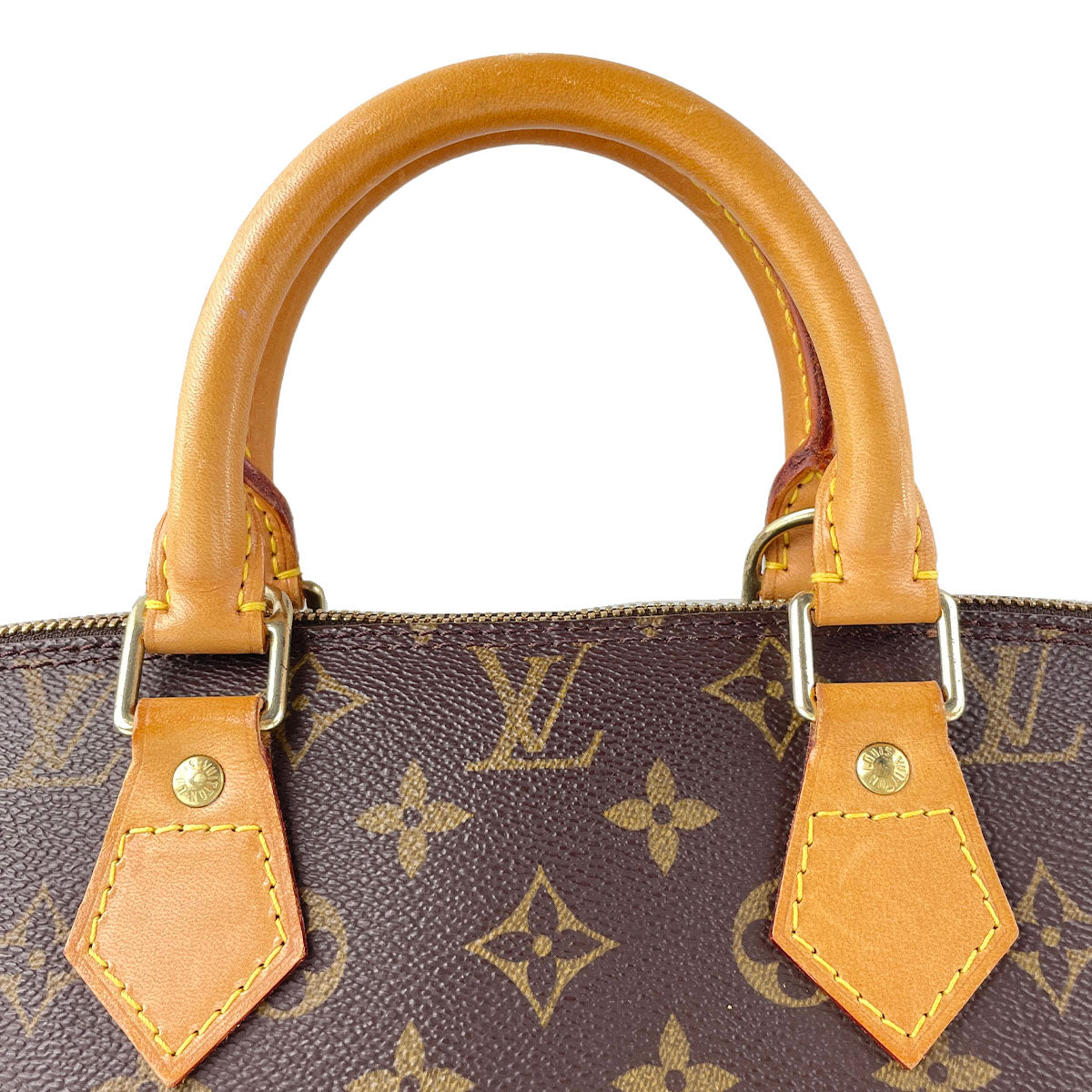 Louis Vuitton Monogram Alma Coated Canvas Fabric Brown Handbag 4912
