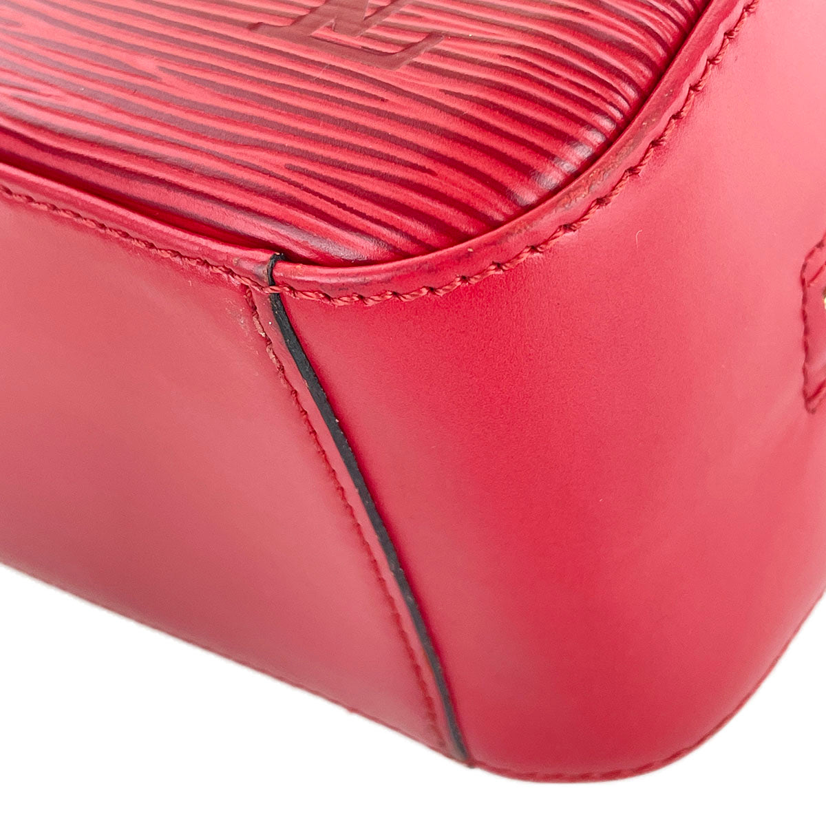 Louis Vuitton Epi Jasmine Leather Suede Red Handbag 4940