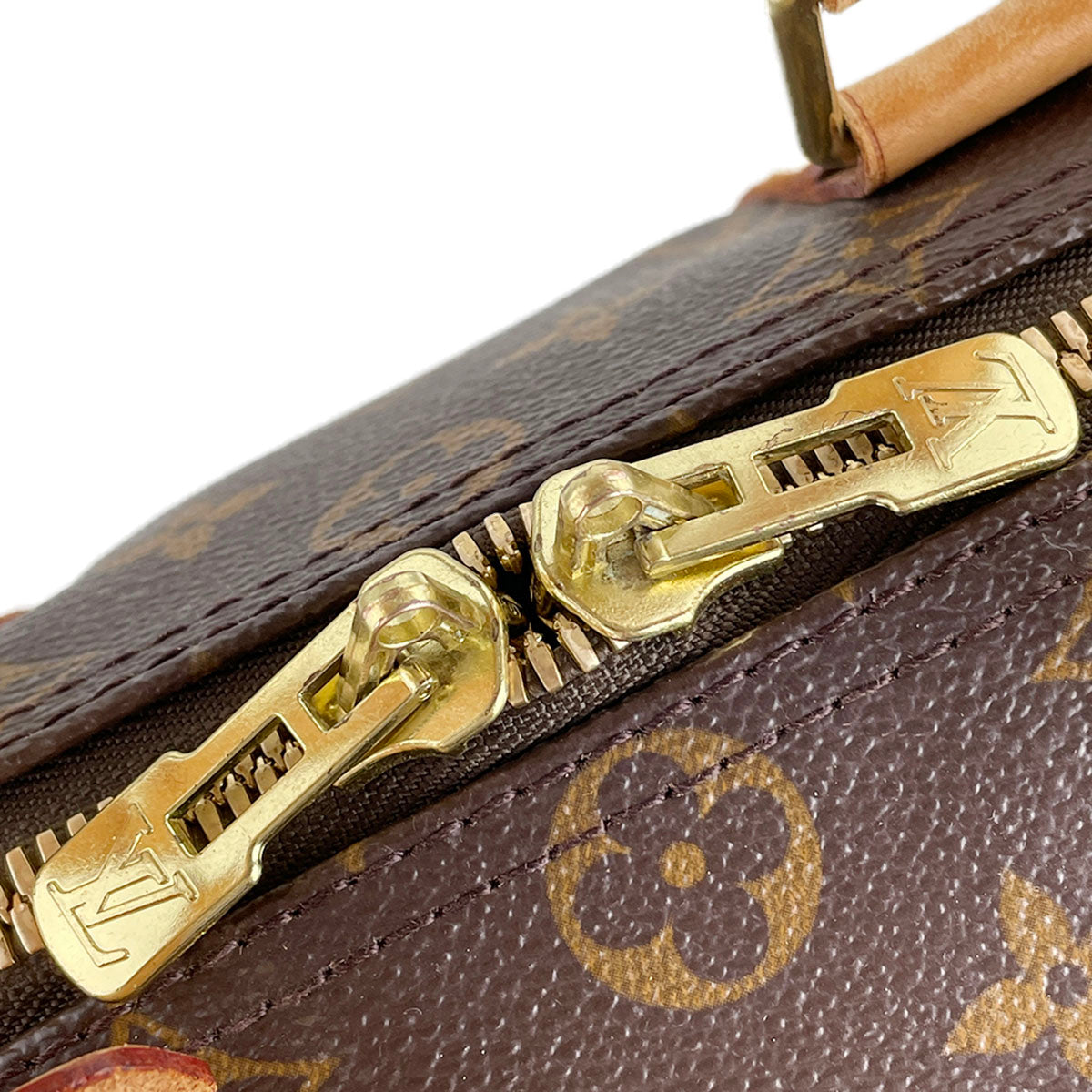 Louis Vuitton Monogram Keepall 45 Coated Canvas Fabric Brown Boston Bag 4879