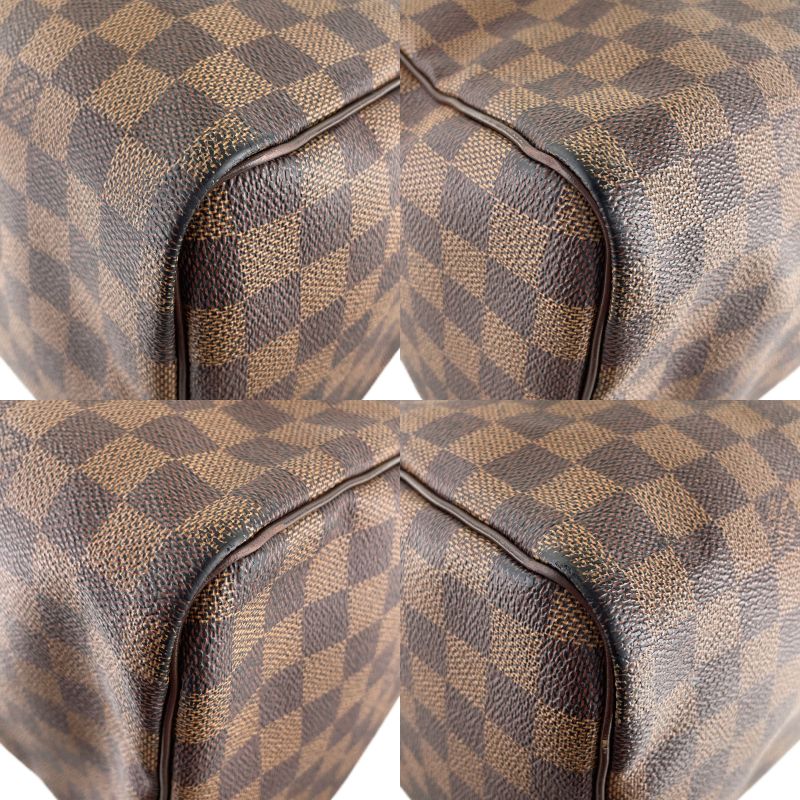 Louis Vuitton Damier Speedy 30 Coated Canvas Fabric Brown Handbag 4893