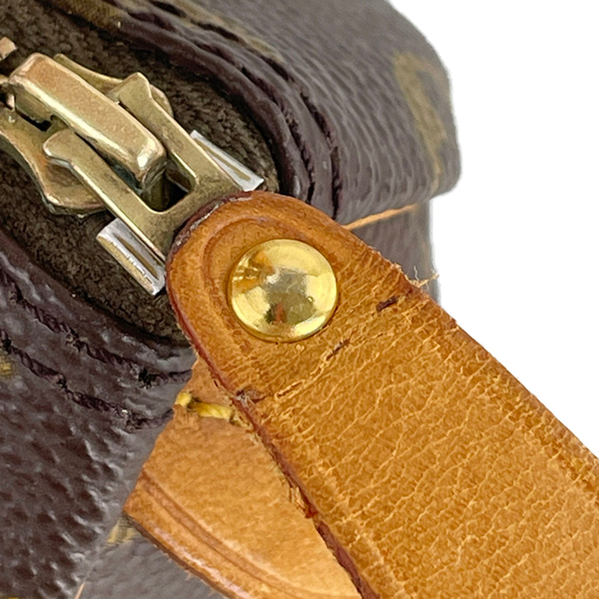 Louis Vuitton Monogram Mini speedy Coated Canvas Fabric Brown 2way Handbag 4916