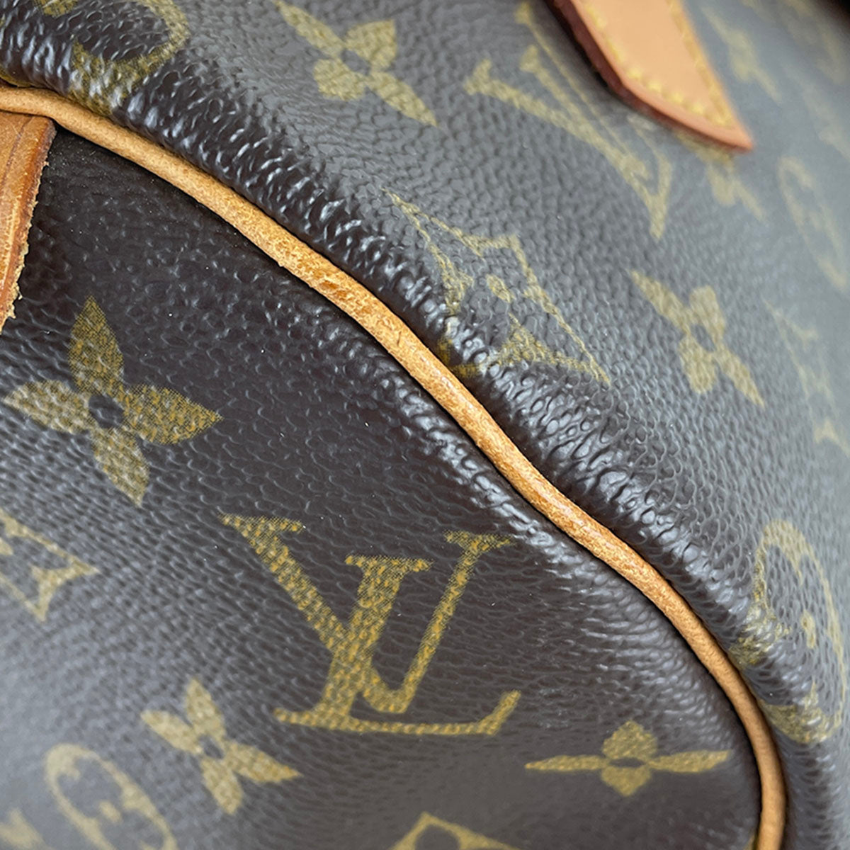 Louis Vuitton Monogram Speedy 25 Coated Canvas Fabric Brown Handbag 4928