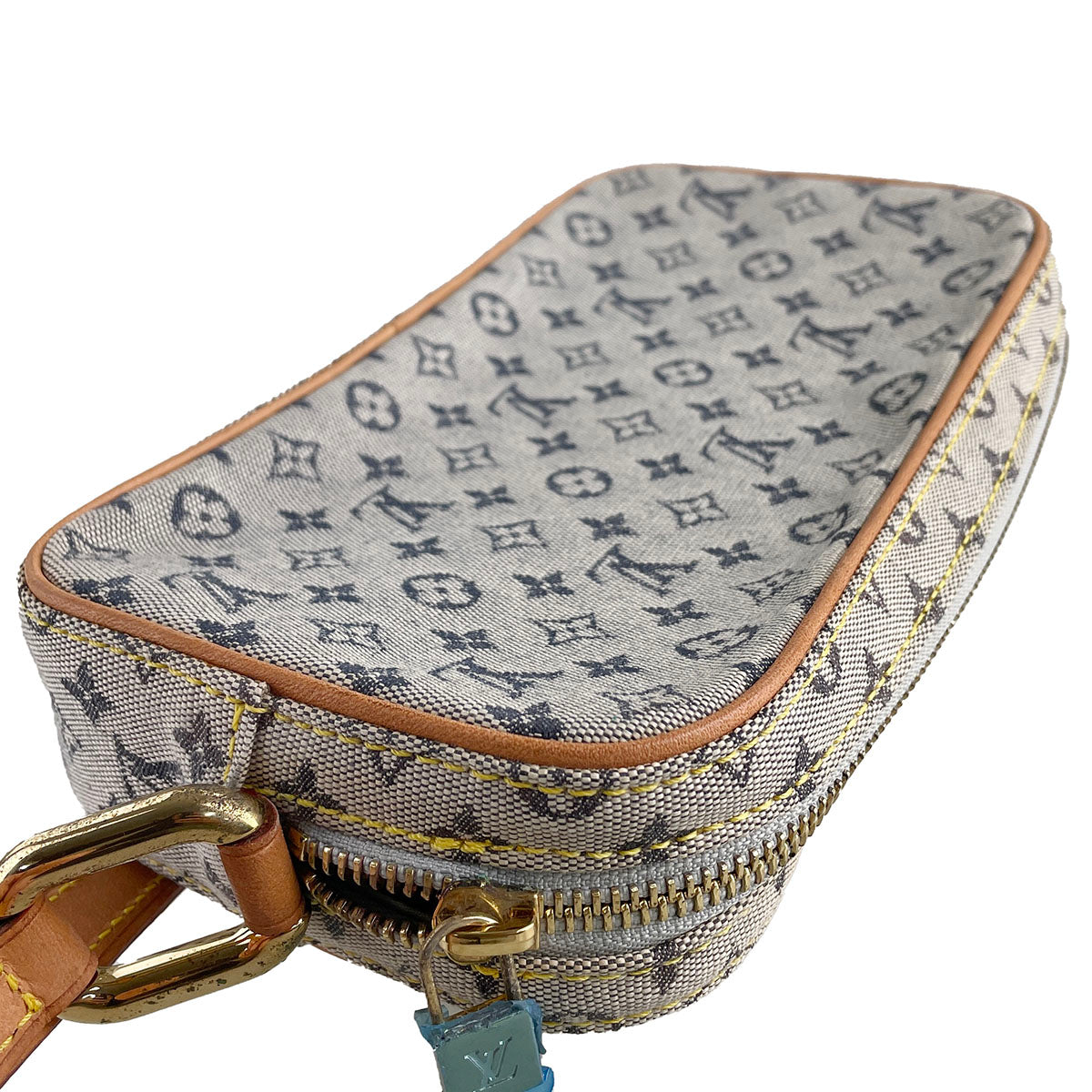 Louis Vuitton Monogram Mini Juliet MM Canvas Fabric Blue Shoulder bag 4918