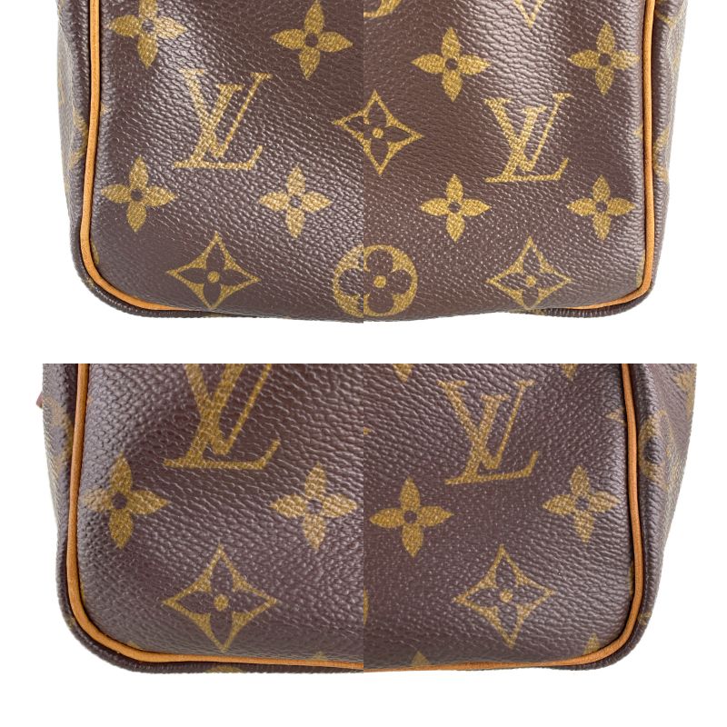 Louis Vuitton Monogram Speedy 25 Coated Canvas Fabric Brown Handbag 4928