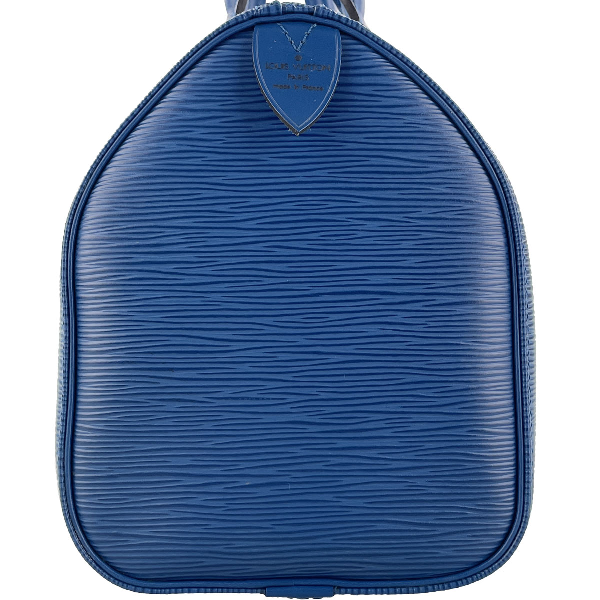 Louis Vuitton Epi Speedy 25 Leather Suede Blue Handbag 4848