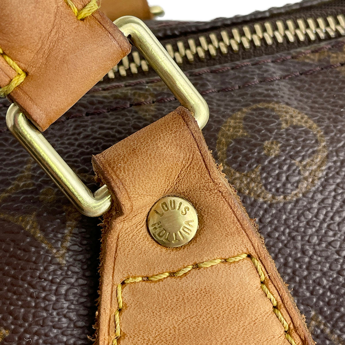 Louis Vuitton Monogram Speedy 30 Coated Canvas Fabric Brown Handbag 4885