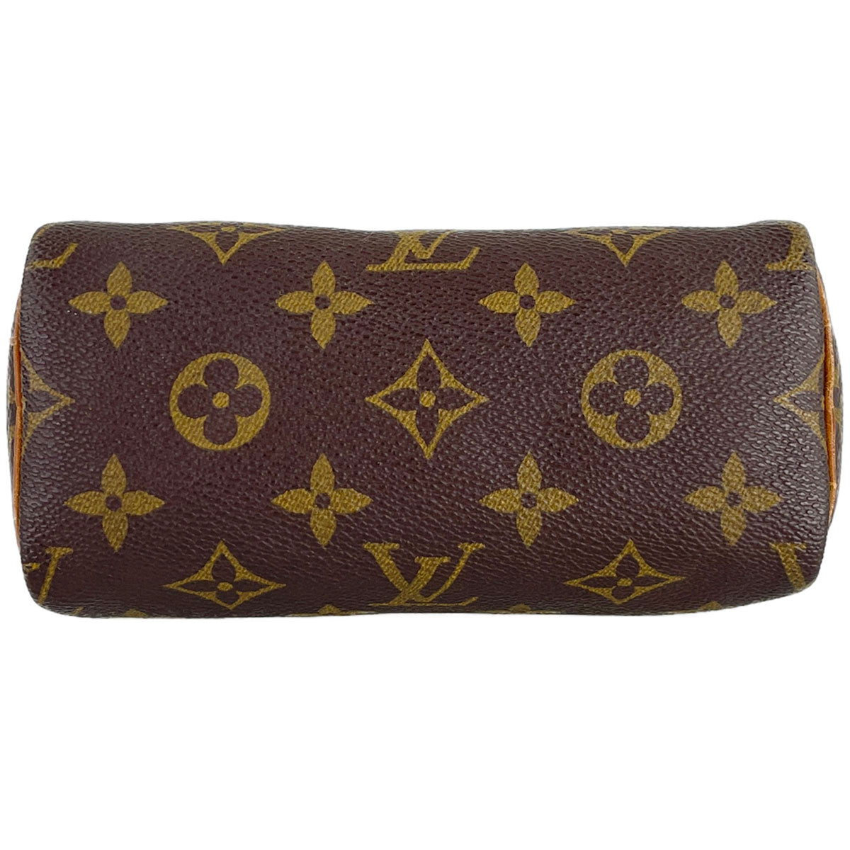 Louis Vuitton Monogram Mini speedy 2way Coated Canvas Fabric Brown Handbag 4877