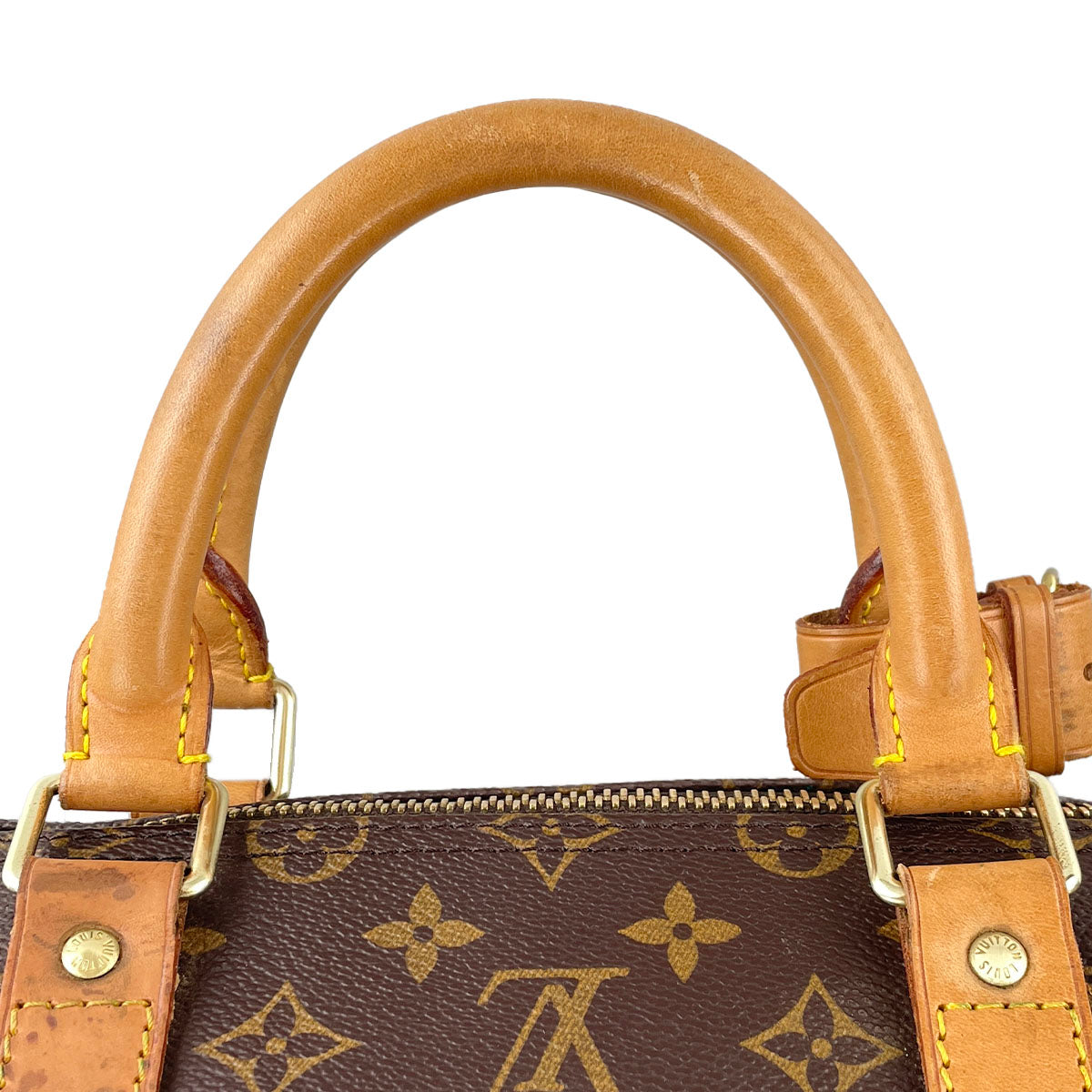 Louis Vuitton Monogram Keepall 55 Coated Canvas Fabric Brown Boston Bag 4888