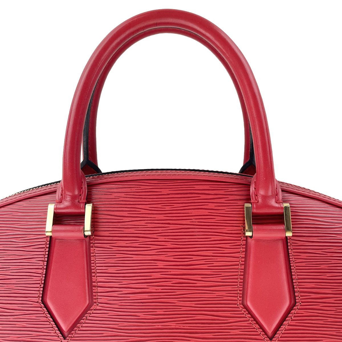 Louis Vuitton Epi Jasmine Leather Suede Red Handbag 4940