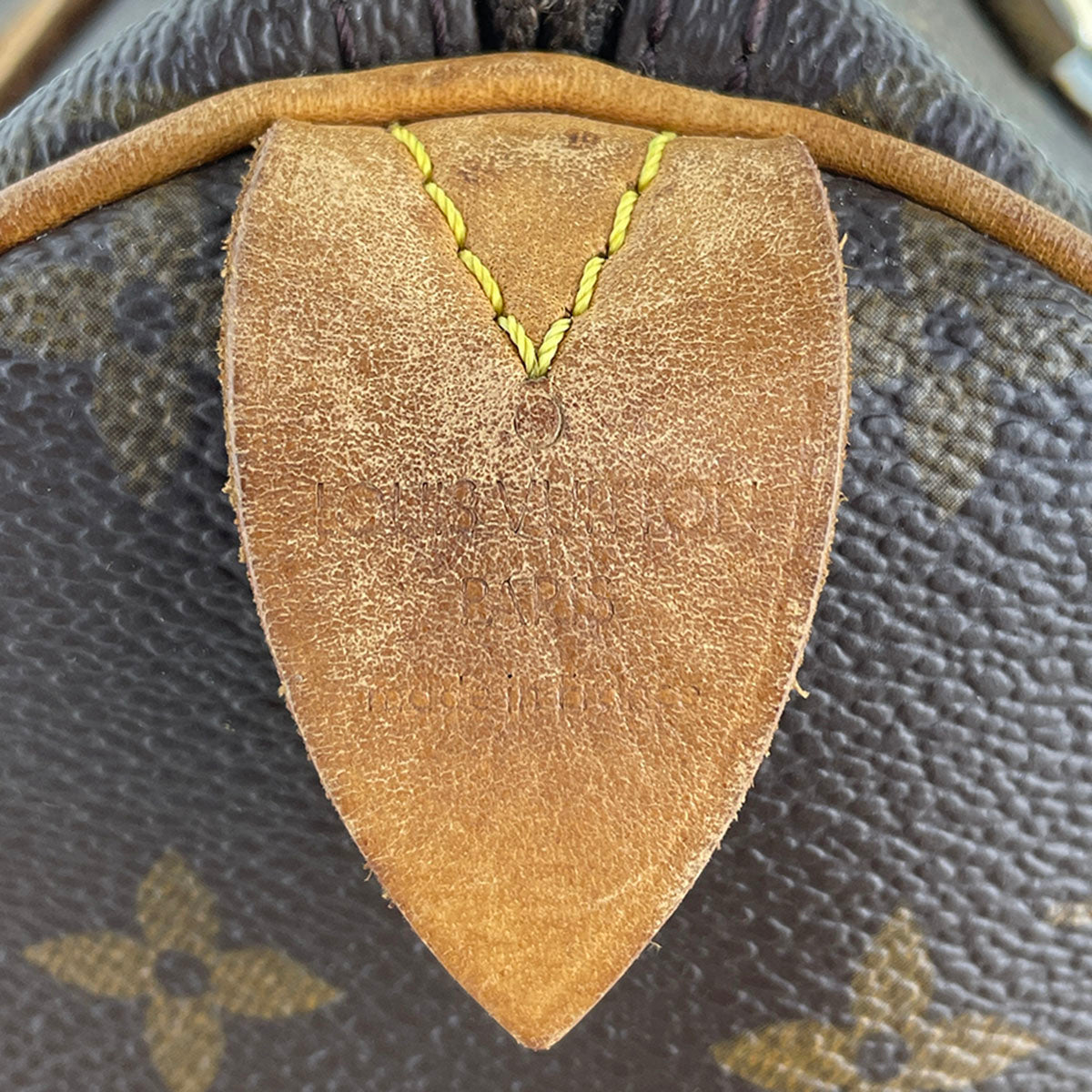 Louis Vuitton Monogram Speedy 30 Coated Canvas Fabric Brown Handbag 4885