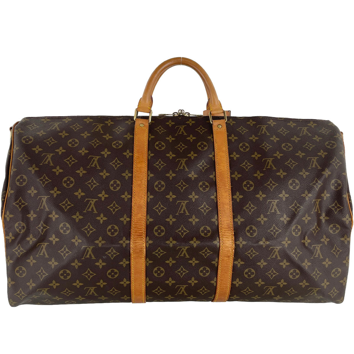 Louis Vuitton Monogram Keepall Bandouliere 60 Coated Canvas Boston Bag 4898