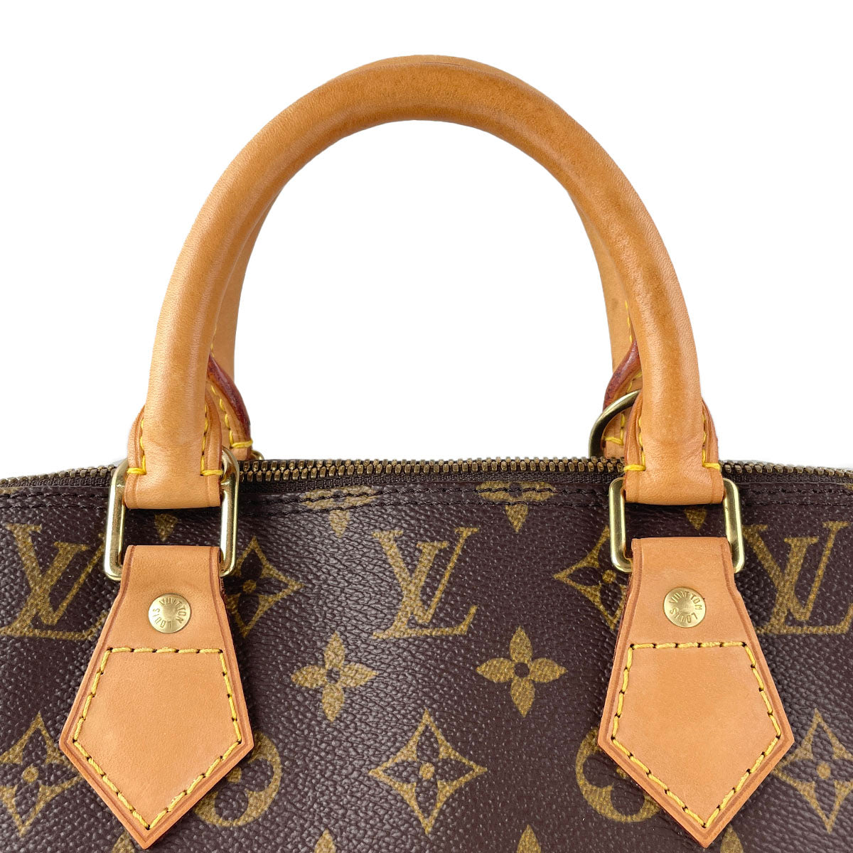 Louis Vuitton Monogram Alma Coated Canvas Fabric Brown Handbag 4838