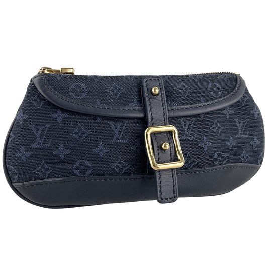 Louis Vuitton Monogram Mini Ann Sophie Canvas Fabric Navy Pouch 4889