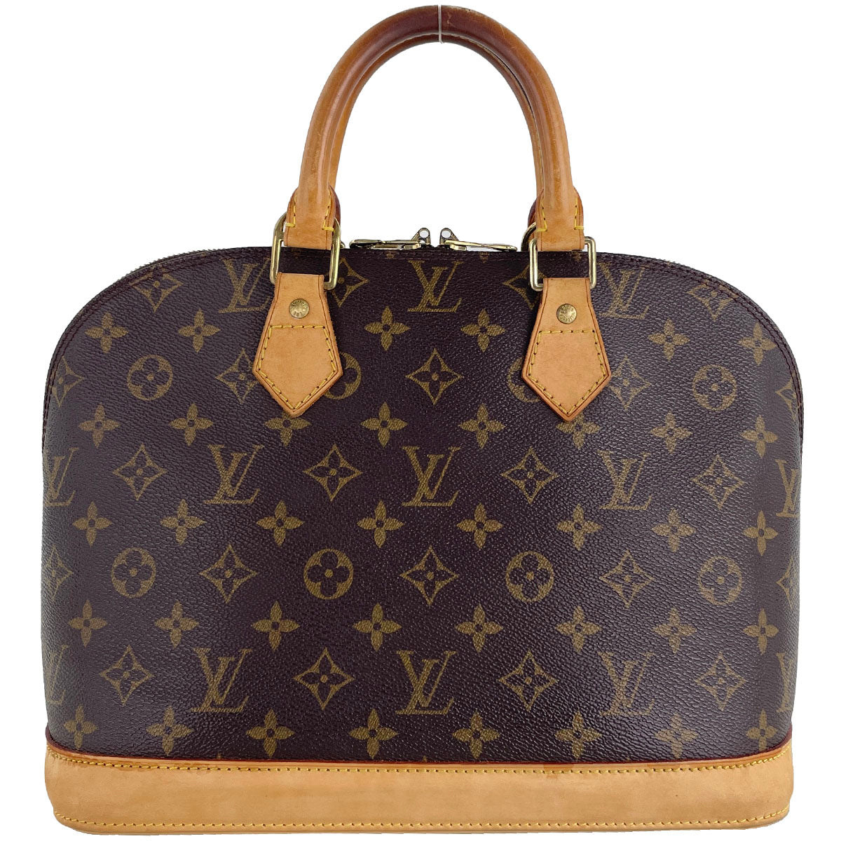 Louis Vuitton Monogram Alma Coated Canvas Fabric Brown Handbag 4913