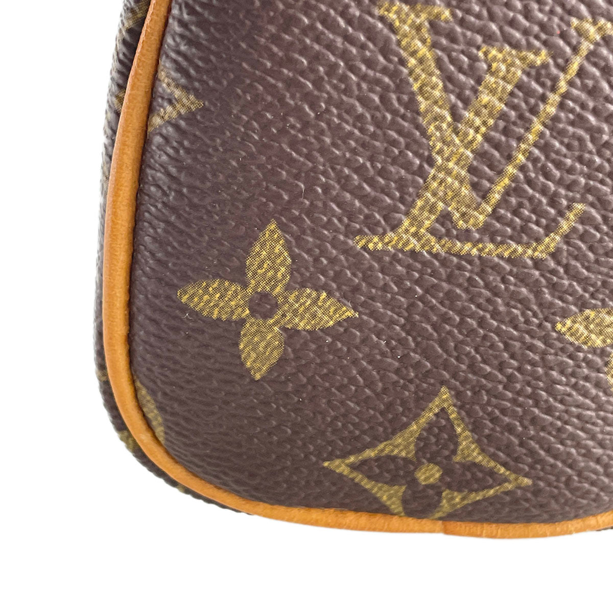 Louis Vuitton Monogram Mini speedy Coated Canvas Fabric Brown 2way Handbag 4944