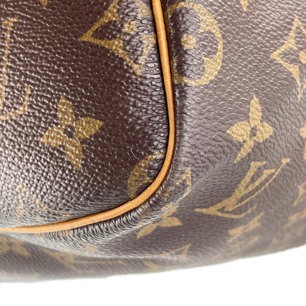 Louis Vuitton Monogram Keepall 55 Coated Canvas Fabric Brown Boston Bag 4888