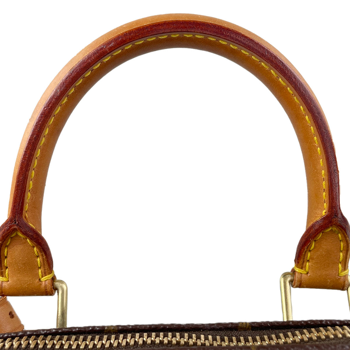Louis Vuitton Monogram Speedy 25 Coated Canvas Fabric Brown Handbag 4928