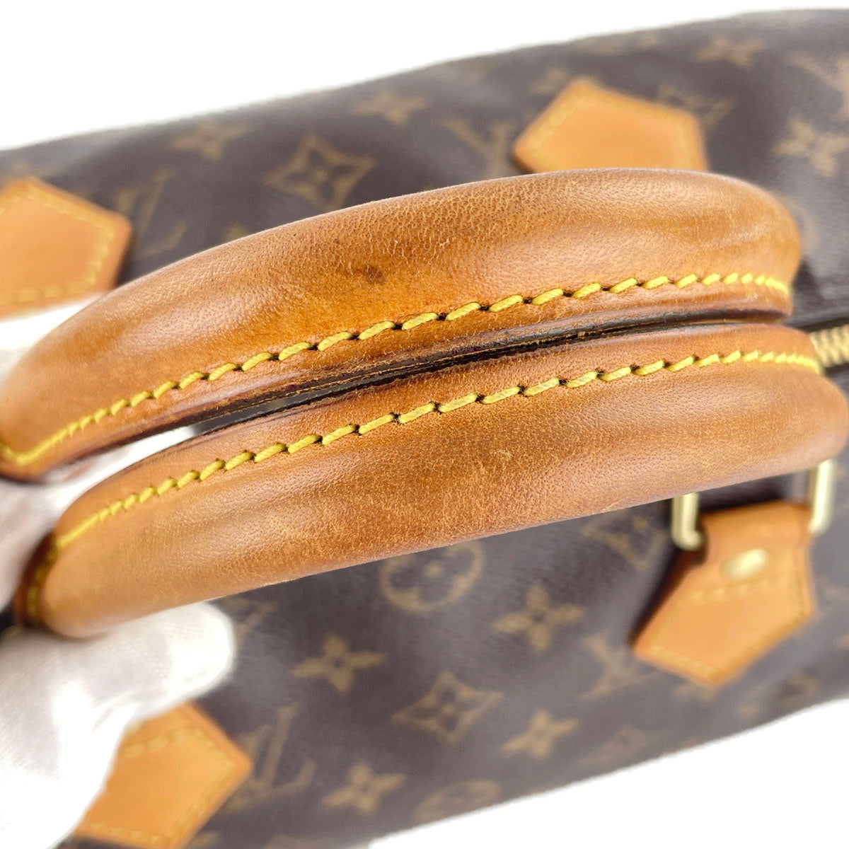 Louis Vuitton Monogram Speedy 30 Coated Canvas Fabric Brown Handbag 4935