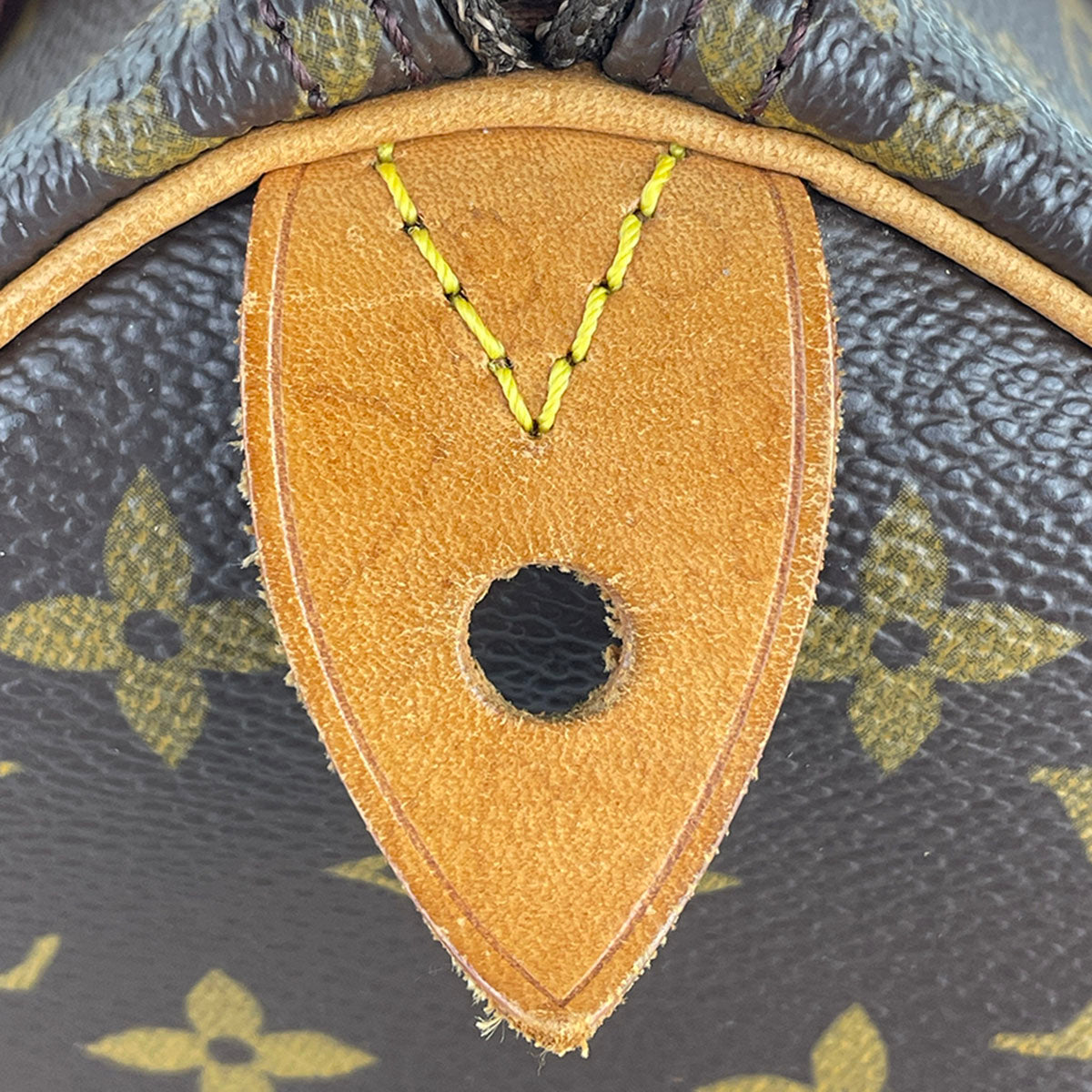 Louis Vuitton Monogram Speedy 25 Coated Canvas Fabric Brown Handbag 4928