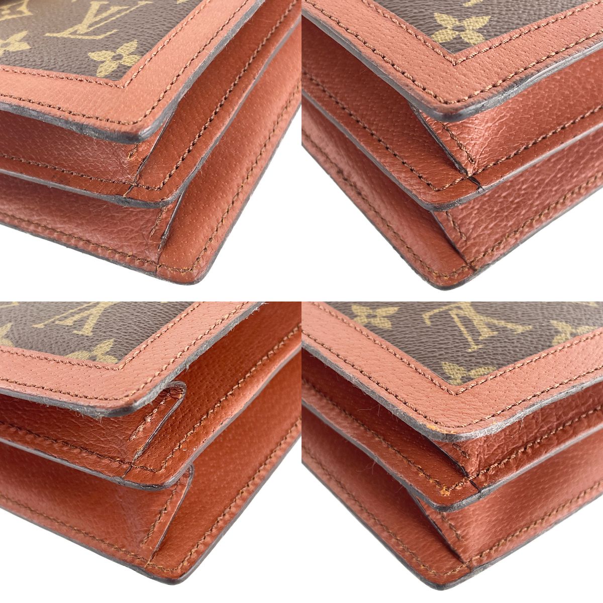 Louis Vuitton Monogram Sac Dauphine Coated Canvas Brown Shoulder bag 4908
