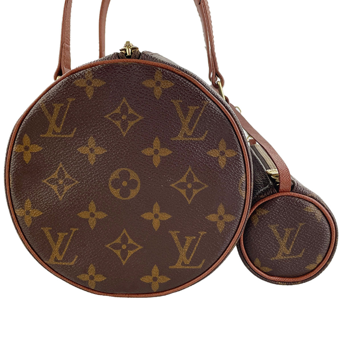 Louis Vuitton Monogram Papillon 30 Coated Canvas Leather Brown Handbag 4906