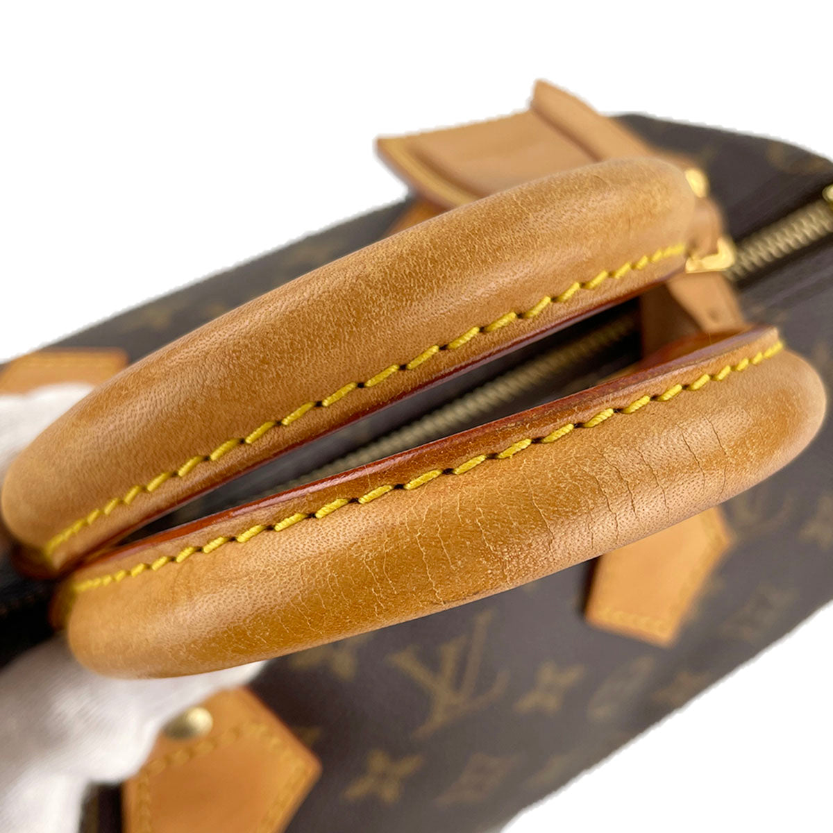Louis Vuitton Monogram Speedy 25 Coated Canvas Fabric Brown Handbag 4907