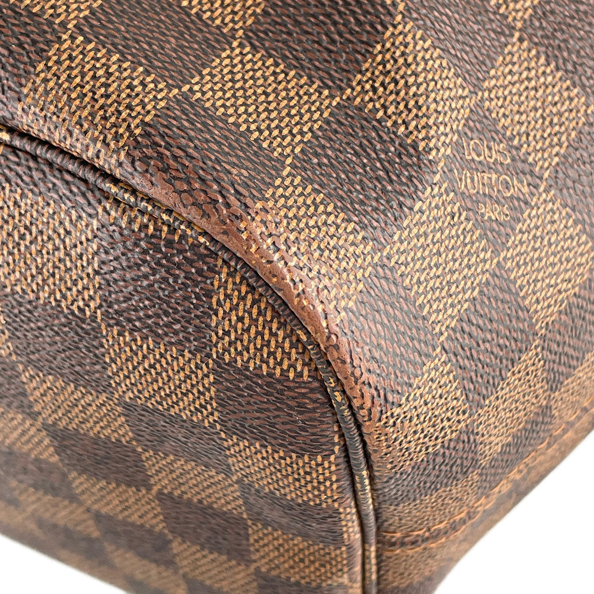 Louis Vuitton Damier Neverfull MM Coated Canvas Fabric Brown Tote bag 4826