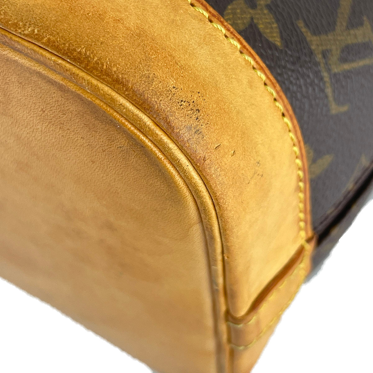 Louis Vuitton Monogram Alma Coated Canvas Fabric Brown Handbag 4915