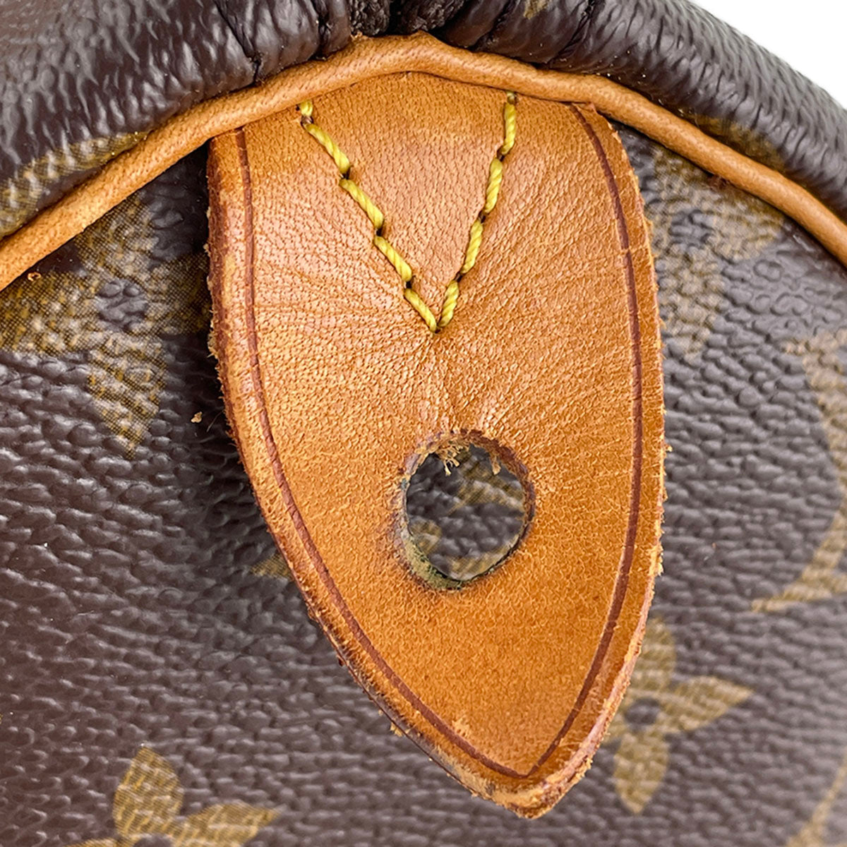 Louis Vuitton Monogram Speedy 30 Coated Canvas Fabric Brown Handbag 4865