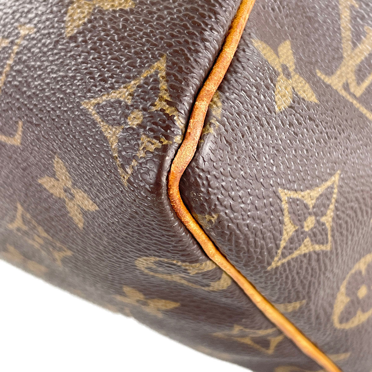 Louis Vuitton Monogram Speedy 25 Coated Canvas Fabric Brown Handbag 4899