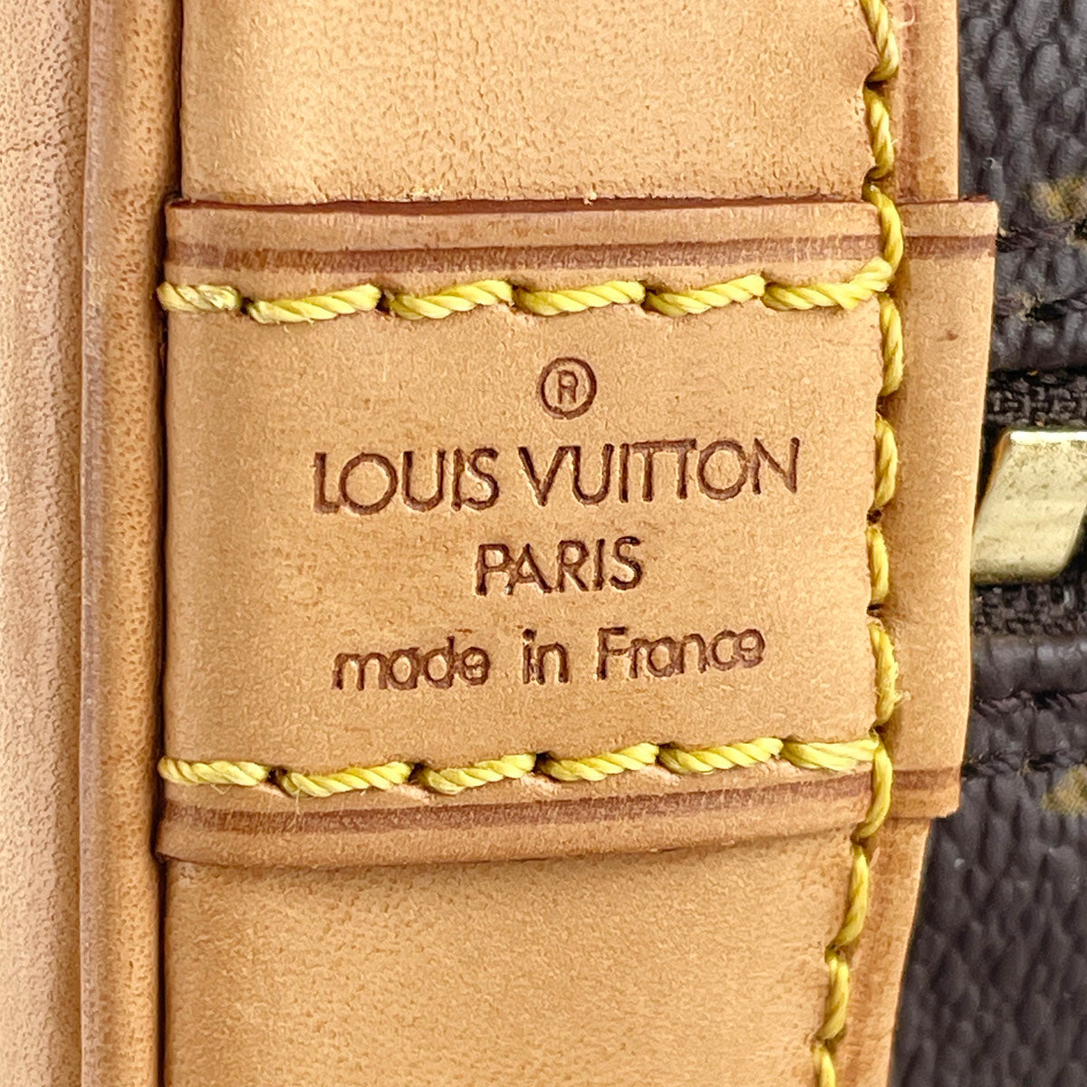 Louis Vuitton Monogram Alma Coated Canvas Fabric Brown Handbag 4838