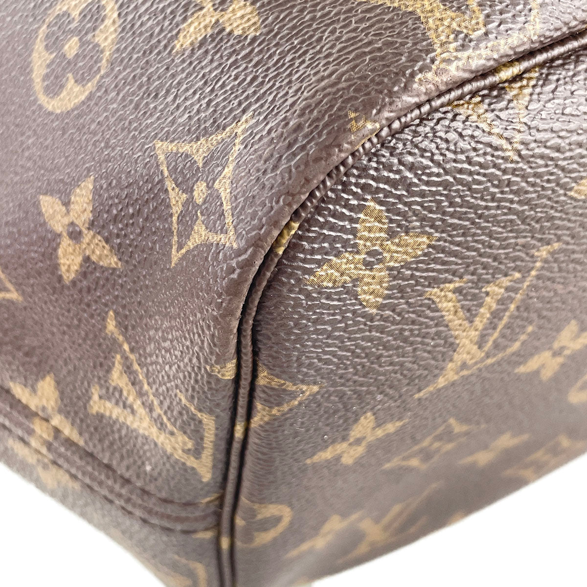 Louis Vuitton Monogram Neverfull MM Coated Canvas Fabric Brown Tote bag 4910
