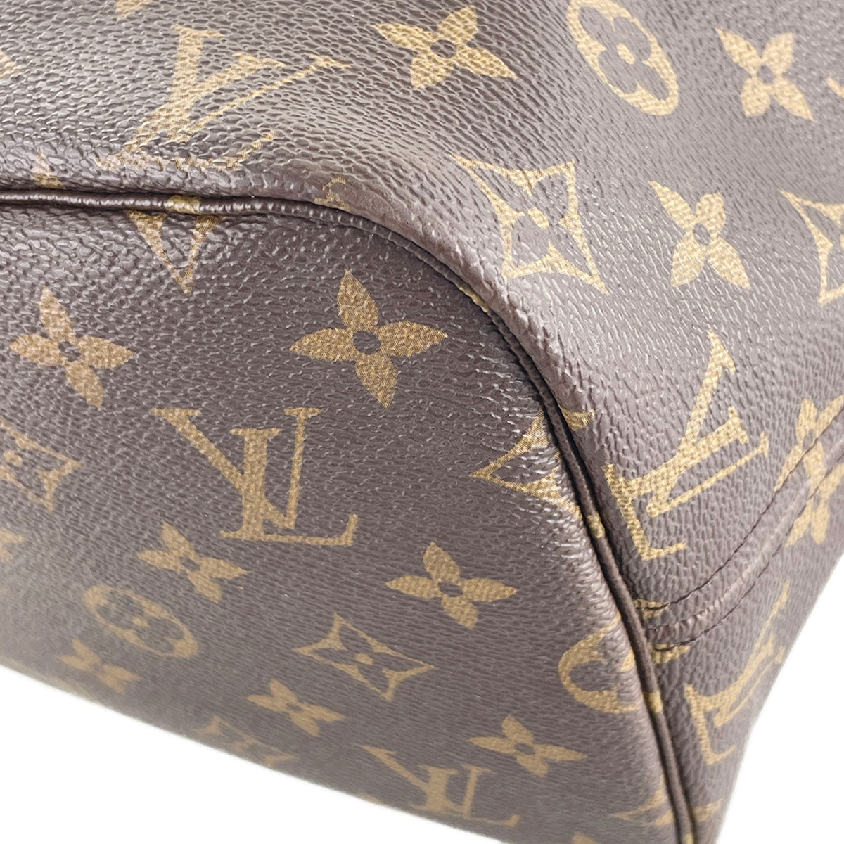 Louis Vuitton Monogram Neverfull MM Coated Canvas Fabric Brown Tote bag 4910