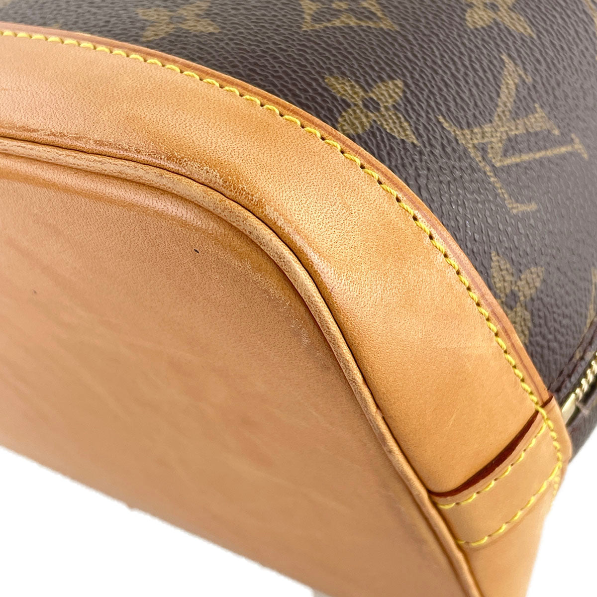 Louis Vuitton Monogram Alma Coated Canvas Fabric Brown Handbag 4912