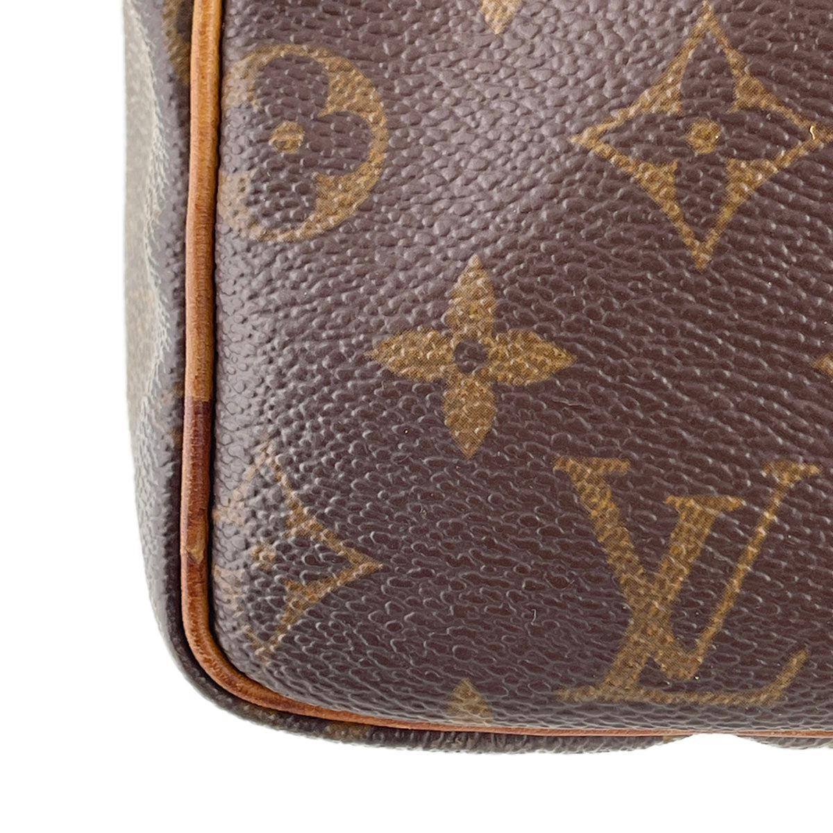 Louis Vuitton Monogram Speedy 30 Coated Canvas Fabric Brown Handbag 4885