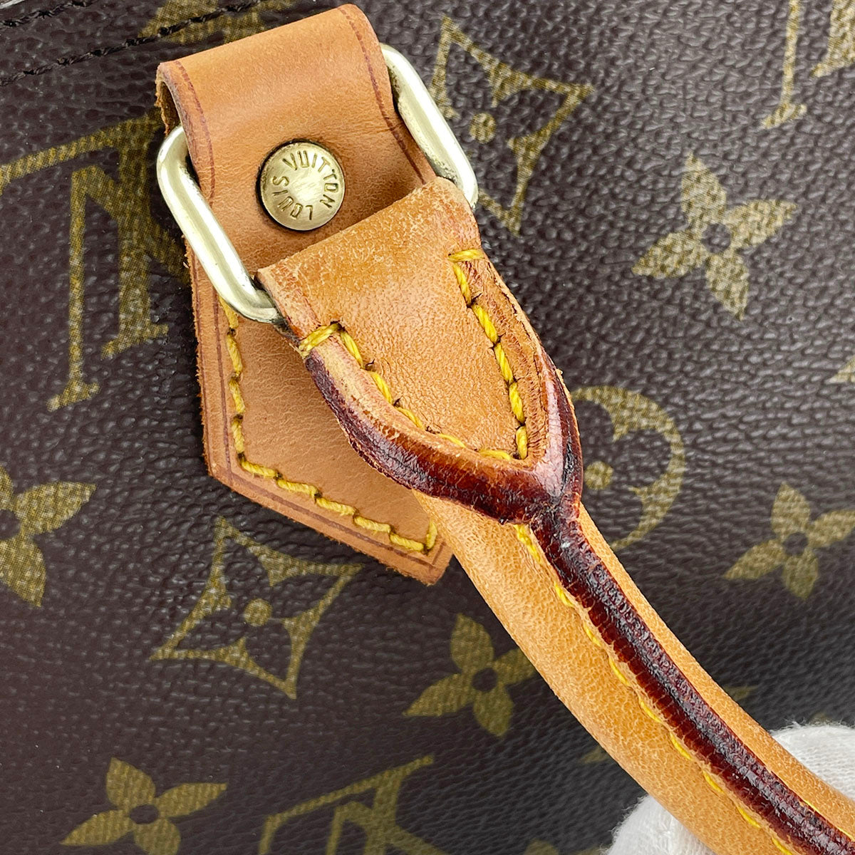 Louis Vuitton Monogram Speedy 40 Coated Canvas Fabric Brown Handbag 4850
