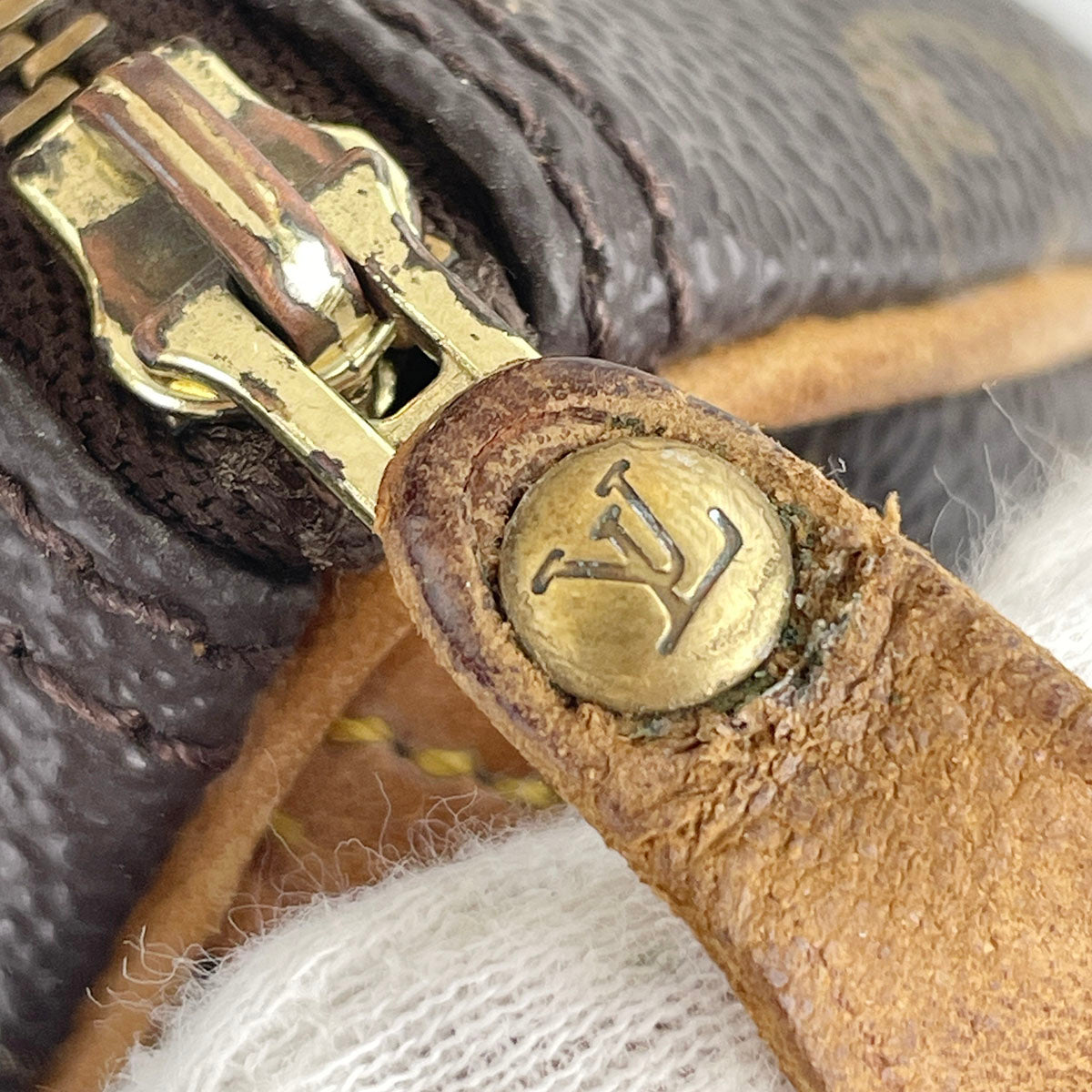 Louis Vuitton Monogram Mini speedy 2way Coated Canvas Fabric Brown Handbag 4901