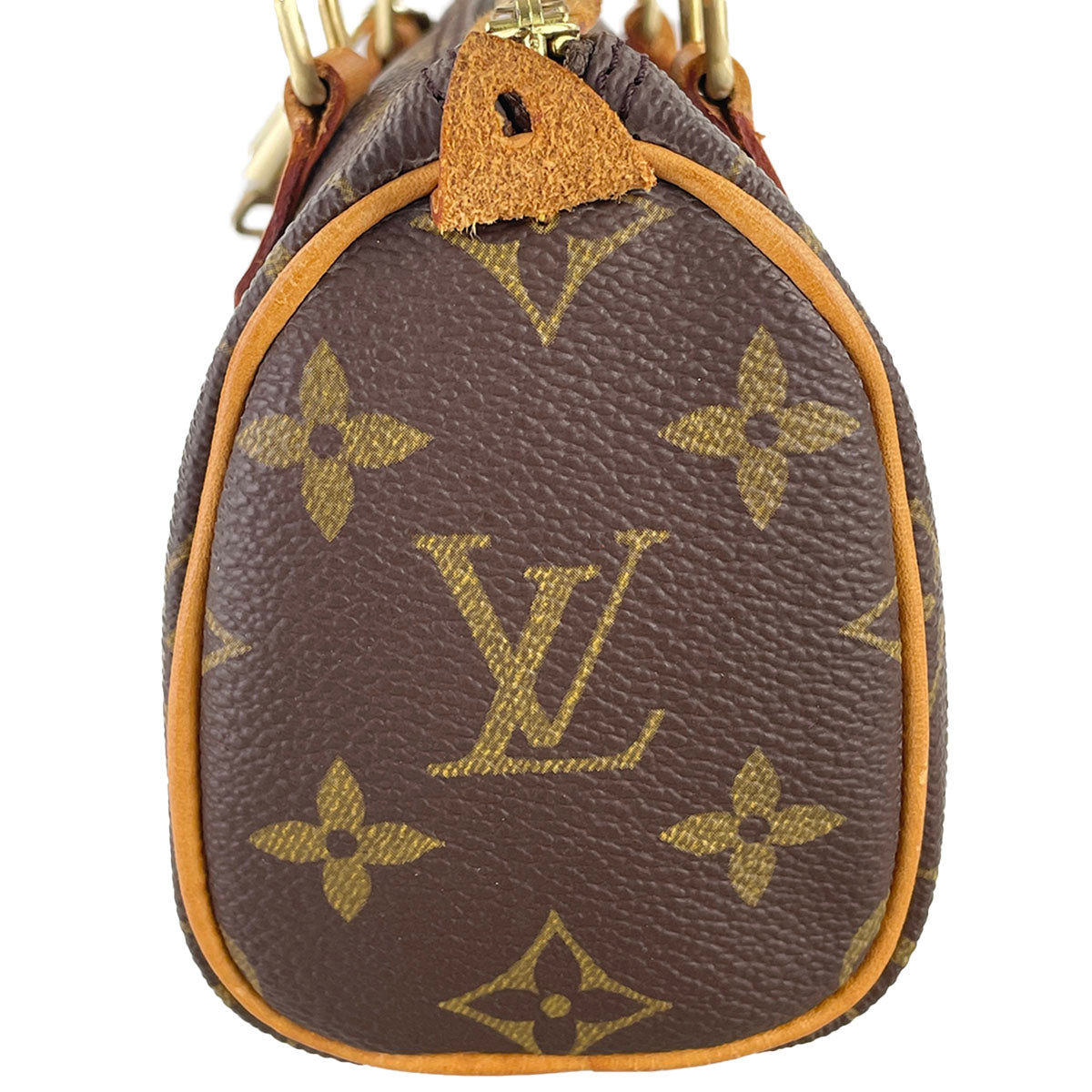 Louis Vuitton Monogram Mini speedy Coated Canvas Fabric Brown 2way Handbag 4944