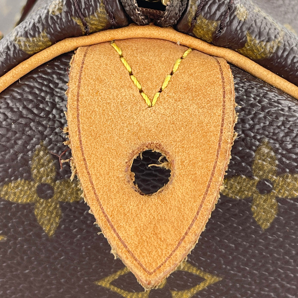 Louis Vuitton Monogram Speedy 25 Coated Canvas Fabric Brown Handbag 4938
