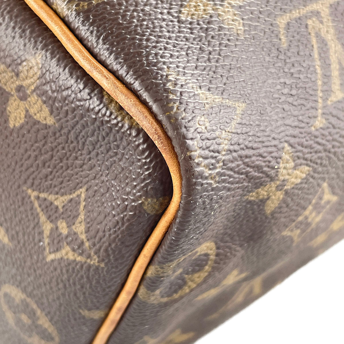 Louis Vuitton Monogram Speedy 25 Coated Canvas Fabric Brown Handbag 4937
