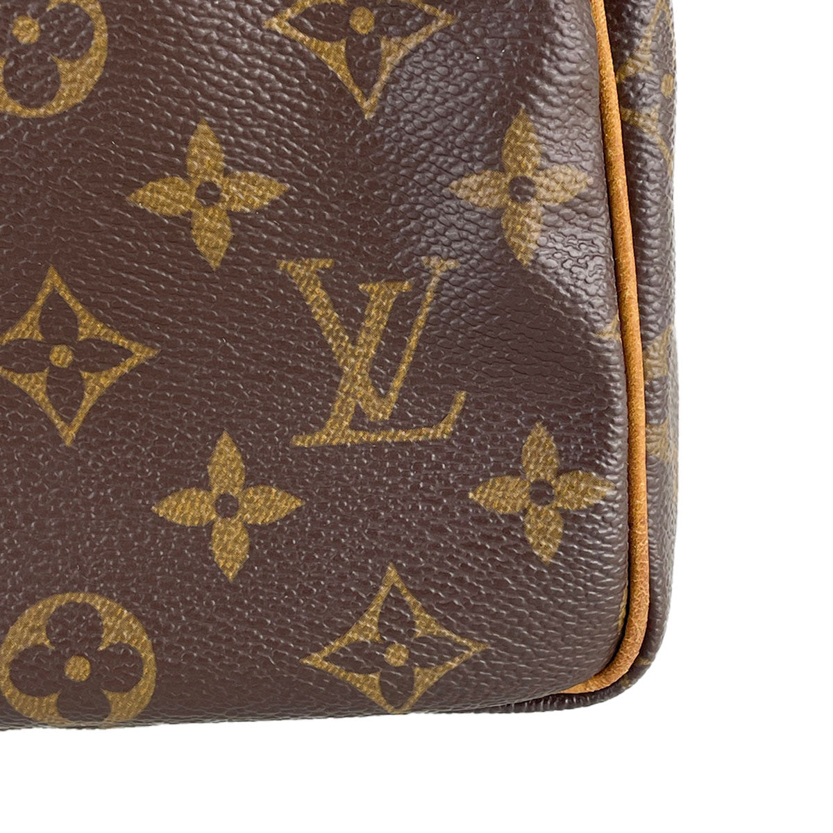 Louis Vuitton Monogram Speedy 25 Coated Canvas Fabric Brown Handbag 4932
