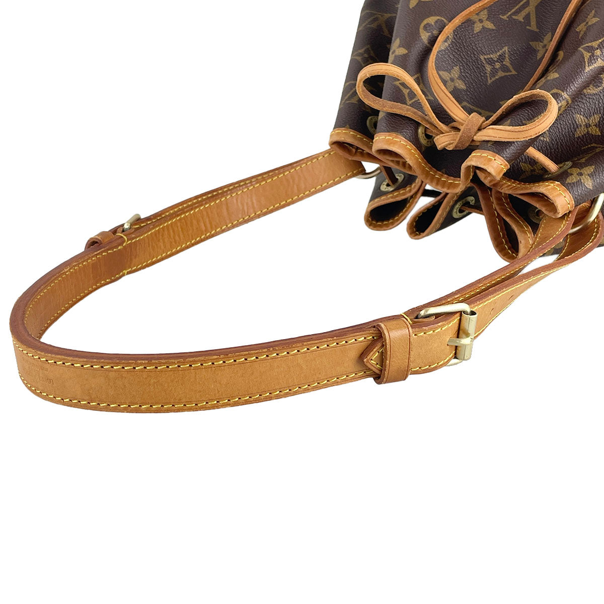 Louis Vuitton Monogram Petit Noe Coated Canvas Fabric Brown Shoulder bag 4846